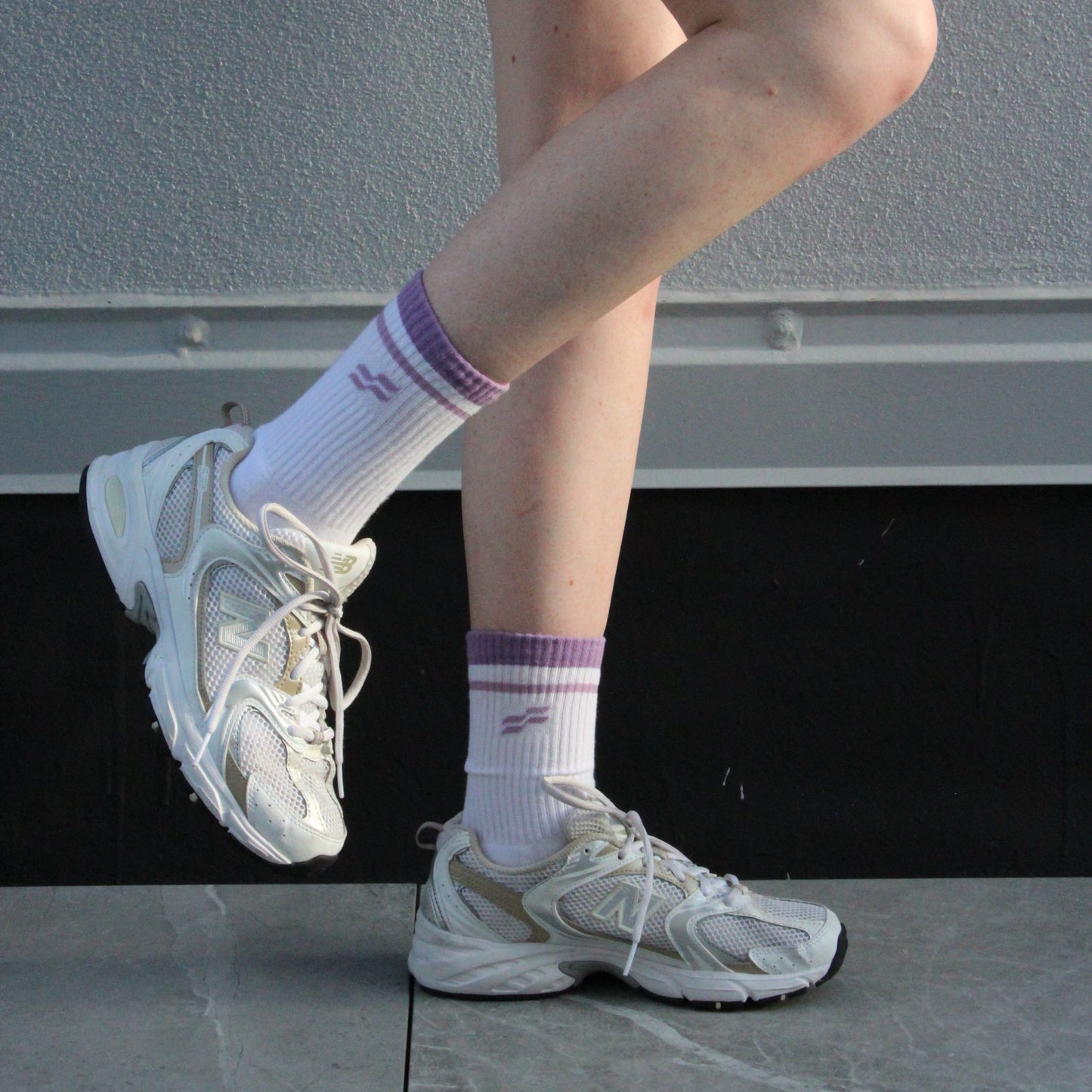 Crew White-Purple 3-Pack
